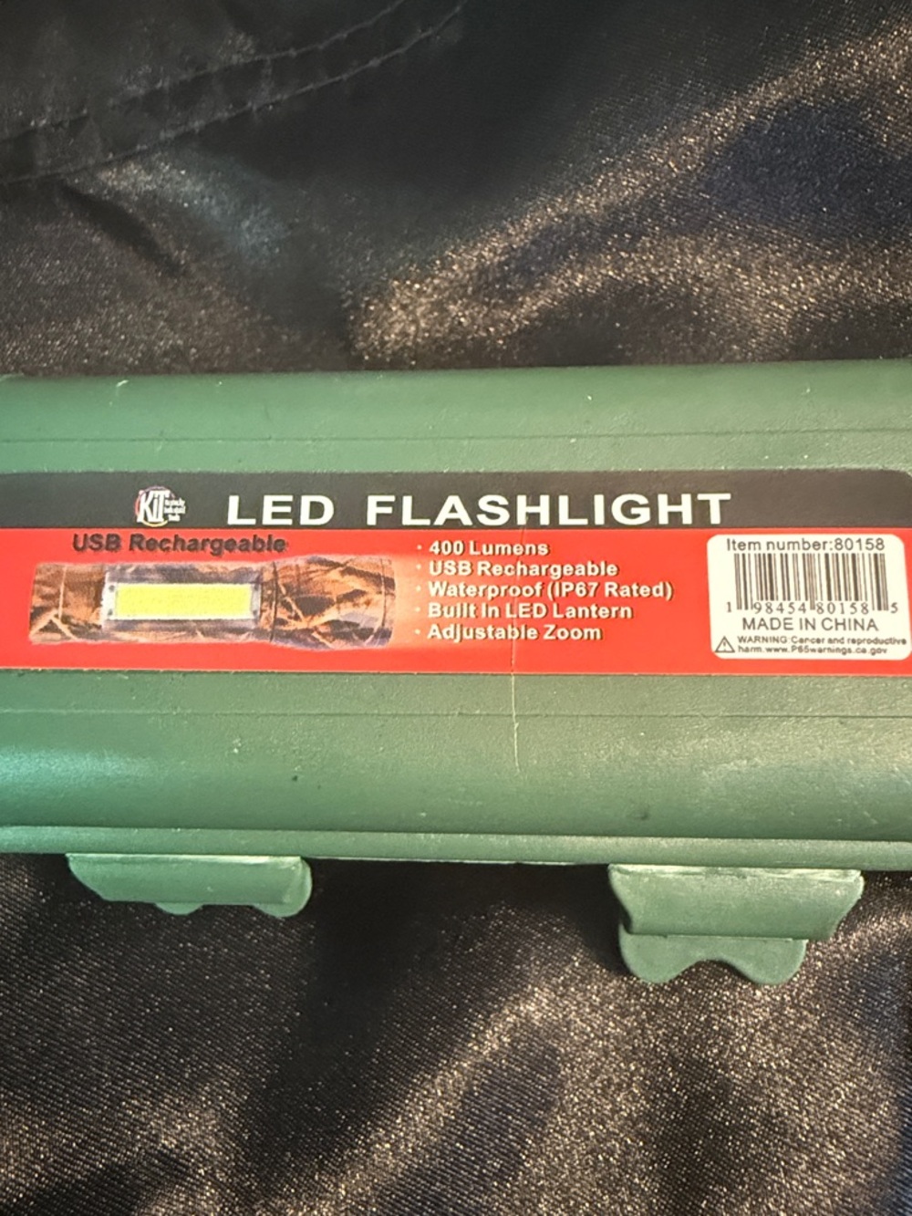 LED Flashlight USB Rechargeable - Picture 4 of 4